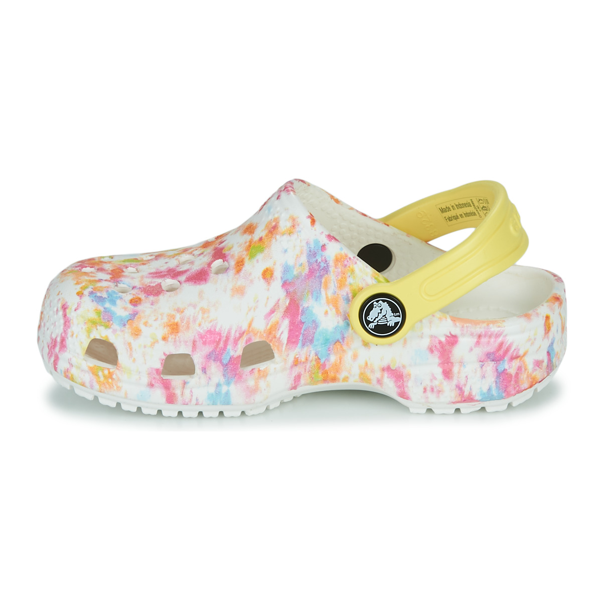 Crocs CLASSIC CLOG  creative dye Bianco Zoccoli Bambina &ndash; Image 4
